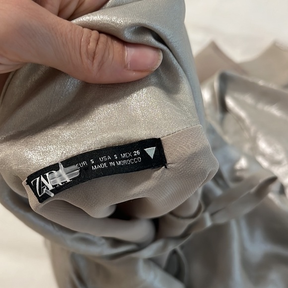 Zara Metallic Party Dress - Picture 5 of 5